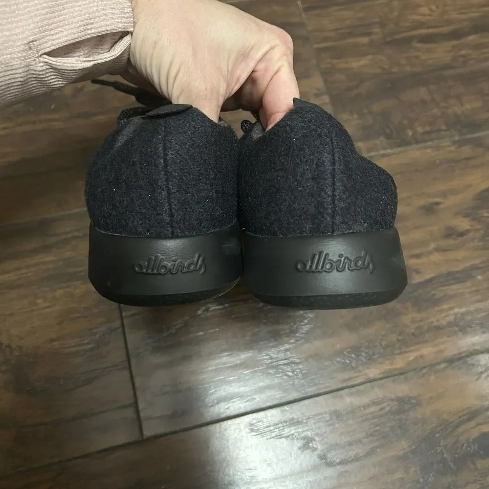 AllBirds Wool Runners Black Running Walking Sneakers Shoes Women Sz 7 0921 NV1